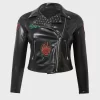 WWE Smackdown Piper Niven Studded Black Leather Jacket