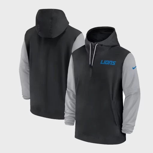 2024 Detroit Lions Nike Black and Grey Hoodie