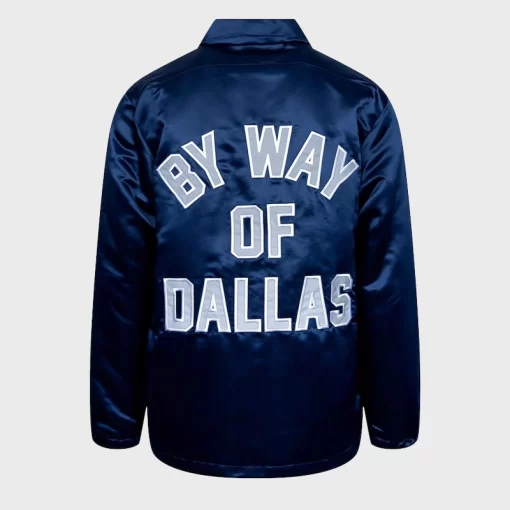 By Way of Dallas Cowboys Reflective Coaches Blue Full Snap Jacket