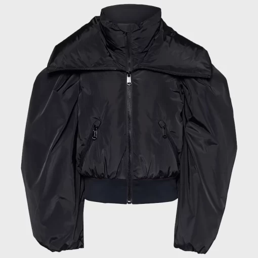 Camille Emily In Paris S04 Camille Razat Black Padded Ski Jacket