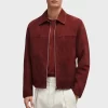 Emily in Paris S04 Marcello Red Suede Jacket