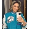 NFL MIAMI DOLPHINS MASHUP LOGO MENS VARSITY JACKET