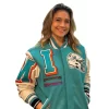 Miami Dolphins Mashup Varsity Jacket Fernanda Gentil