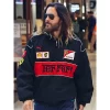 Jared Leto ferrari vintage f1 jacket black