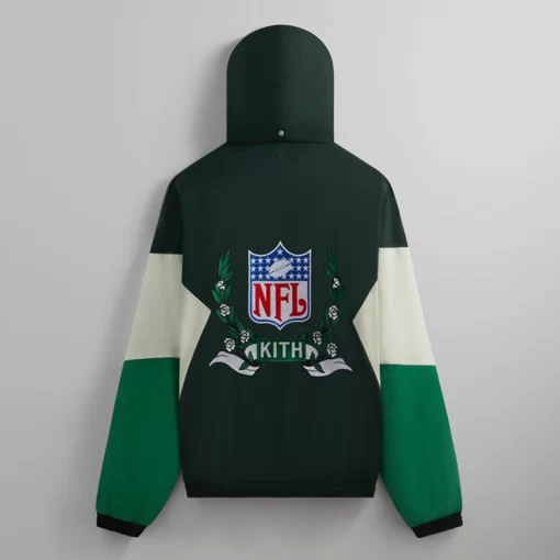 2024 Kith & ’47 NFL Philadelphia Eagles Quarter-Zip Anorak Jacket With Hood