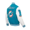 Miami Dolphins Mashup Logo Varsity Jacket