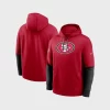 Shop San Francisco 2024 Sideline Club Pullover Hoodie Red