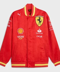 Scuderia Ferrari F1 2024 Team Bomber Jacket