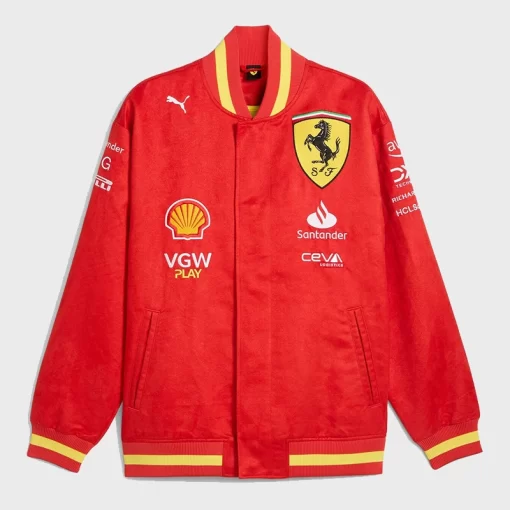 Scuderia Ferrari F1 2024 Team Bomber Jacket