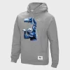 Mitchell & Ness Calvin Johnson Gray Detroit Lions Pullover Hoodie