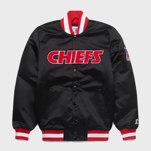 HOMAGE x Starter Chiefs Blackout Satin Jacket