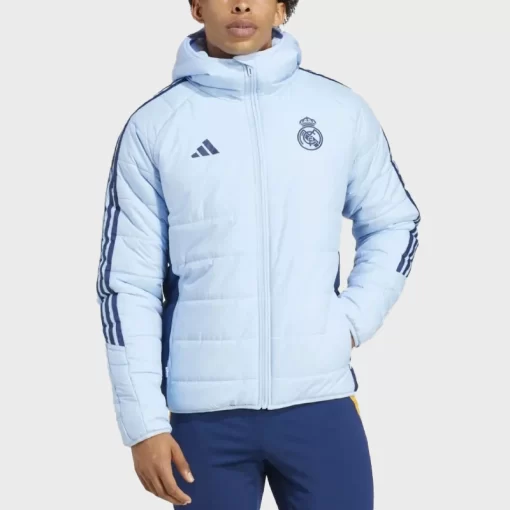 Real Madrid Training Hooded Puffer Zip-up Jacket
