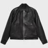 Stussy x Our Legacy Work Shop Blouson Black Leather Jacket