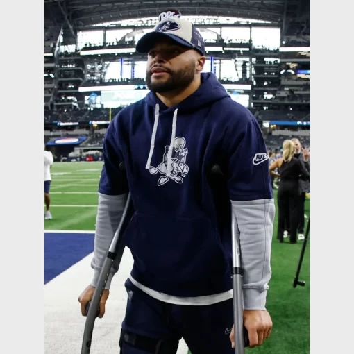 Dallas Cowboys Sideline Club Nike Fleece Hoodie for Men and Women