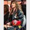 Kansas City Chiefs Vintage Leather Bomber Jacket Taylor Swift