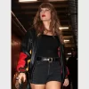 Taylor Swift Leather Bomber Jacket Chiefs