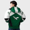 Philadelphia Eagles Shoulder to Shoulder Kelly Green and White Jacket for Men and Women