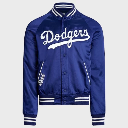 LA Dodgers x Polo 2024 Satin Baseball Jacket