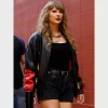 Kansas City Chiefs Vintage Leather Bomber Jacket Taylor Swift