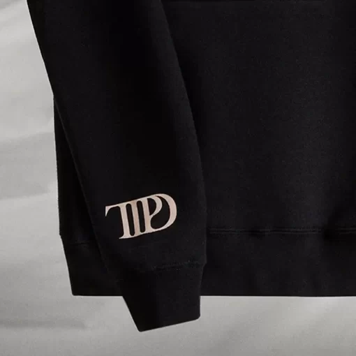Unisex Taylor Swift TTPD Inspired 2024 Black Hoodie