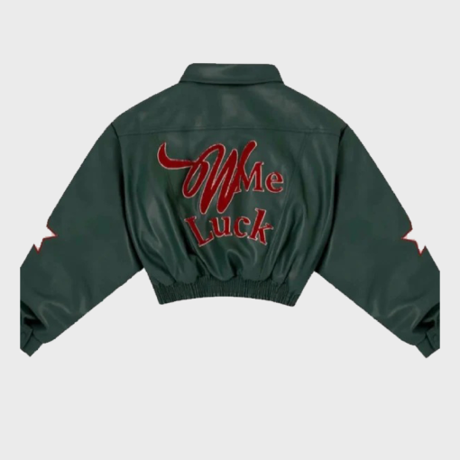 Wish Me Luck Los Angeles Leather Cropped Jacket