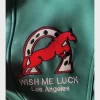 Best-Selling Wish Me Luck Unisex Green Leather Jacket