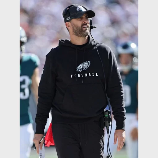 philadelphia eagles black hoodie nick siriann