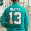 Dan Marino GOAT Wool Varsity Jacket with Leather Sleeves