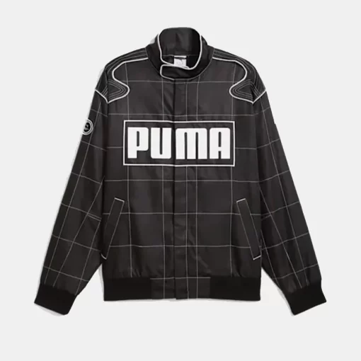 Puma Relaxed Style Black Polyester Jacket
