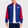 Stylish FC Barcelona Nike Strike Anthem Jacket for the 2024-25 season, perfect for match day.