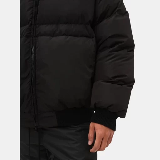 Viral Essentials Black Bomber Puffer Jacket - Made from Insulating fabric