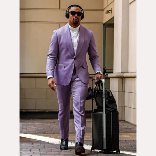Trendy Jalen Hurts 2024 Purple Suit