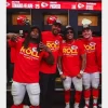 Lightweight and Comfy Chiefs AFC West Division T-Shirt in Red