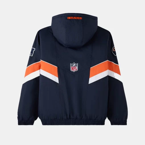 Back shot of NFL x OVO Chicago Bears Jacket showcasing smooth fabric and sleek collaboration style
