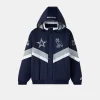 Front design of Dallas Cowboys Jacket by OVO featuring a bold Cowboys Team logo and signature Owl patch