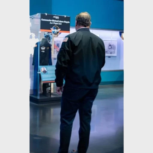 Trendy NASA Space Force Blue Bomber Jacket