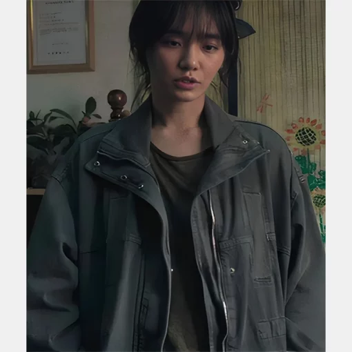 Park Gyu-young's stylish jacket from Squid Game Season 2 with a sleek, edgy design