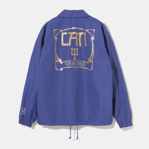 German Rock Band CAN Blue Unisex Coach Jacket for Outings and Casual Use