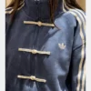 Unisex Adidas Tang jacket in suede leather, inspired by Chinese New Year festivities.
