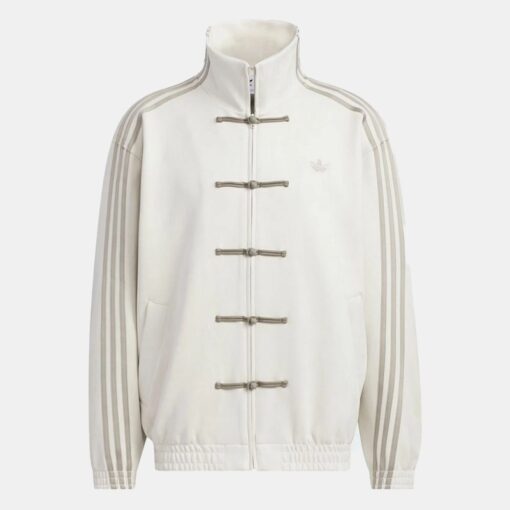 Adidas New Year White Jacket with Toggle Closure at the Front.