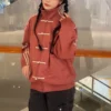 Red Colored Toggle Closure Adidas Chinese New Year Jacket
