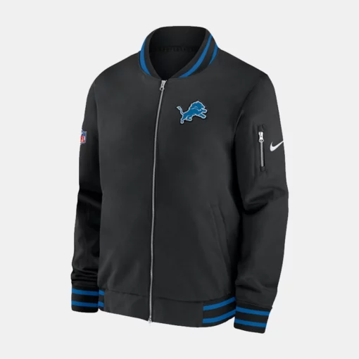 Detroit Lions Nike Coach Sideline Jacket in Bomber Style for a Versatile Look