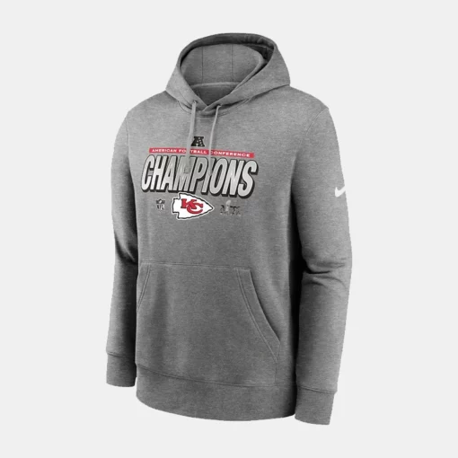Kansas City Chiefs AFC Grey Pullover Hoodie in Fleece