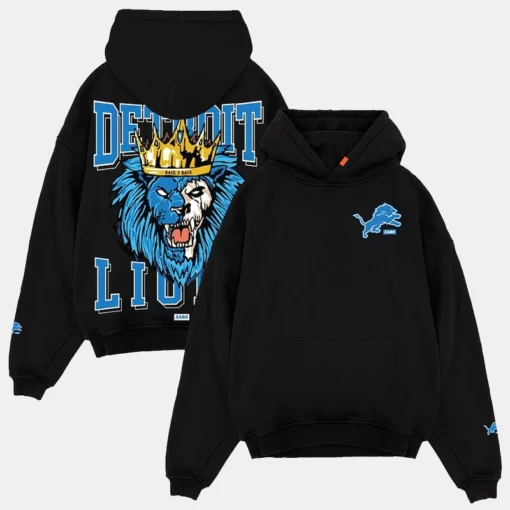 Detroit Lions SANA 2025 Fleece Black Hoodie