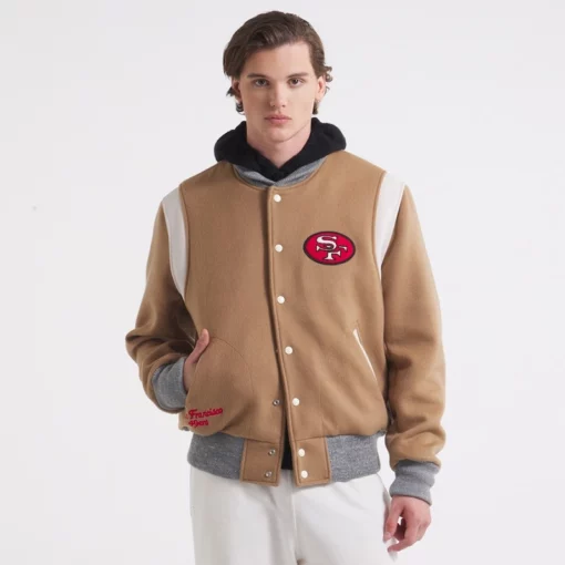 Giants Todd Snyder Varsity Jacket with High-Class Resilient Stitching