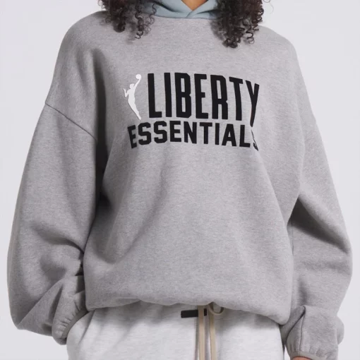 ssentials x WNBA New York Liberty grey hoodie, where comfort meets style.