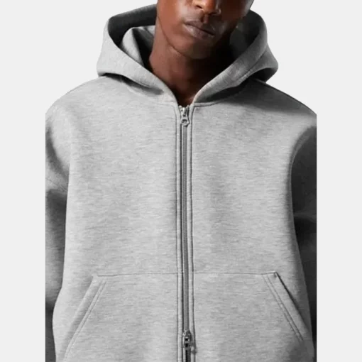 Weekday Scuba Simon Zipper Fleece Hoodie