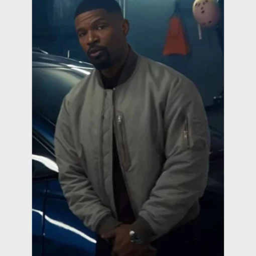 Urban Chic High-Quality Cotton Bomber Jacket worn by Matt in Back In Action 2025 Film