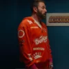 Cozy and stylish DunKings tracksuit featuring a scattered print of Dunkin’ Donuts logos, combining comfort with a bold aesthetic