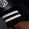 NFL Logo on the sleeve of Philadelphia Eagles Super Bowl Varsity Jacket